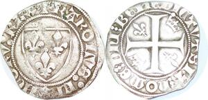 P1188 Rare France Blanc Guénar Charles VI  Saint-Quentin Argent ->Faire offre