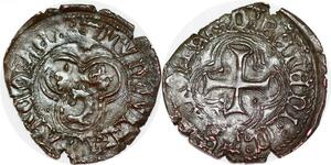 P1190 Très Rare France Double Tournois Louis XII  du Dauphiné Romans SUP