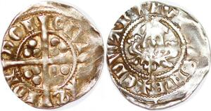 P1233 Scarce Penny Edward I 1279-1307 London Silver AU ->Make offer