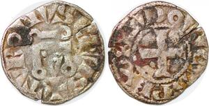P1243 Rare France Denier Louis IX Saint Louis 1226–1270 Châlons-sur-Marne
