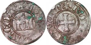 P1293 Belgique Flandres Double Mite Louis de Male 1346-1384 ->Faire offre