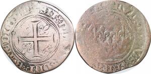 P1295 Rare Blanc à la Couronne Louis XII 1498 1514 Amiens Argent -&gt;Faire offre