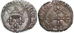 P1296 France Florette Charles VI 1380-1422 régent 15ème émission Limoges ->F offre