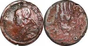 P1307 Medal Papal States Vatican Pivs VI Max 1717 1799 An I -> Faire offre