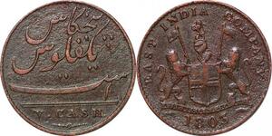 P1330 India-British Madras Presidency 5 Cash 1803 ->Make offer