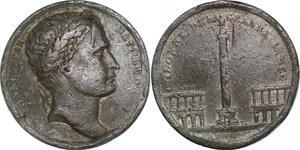 P1339 France Médaille Napoleon Colonne Grande Armée place Vendôme 1805 Audrieu