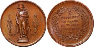 P1345 France Médaille Napoleon vue de la colonne 1833 Domard SPL ->Faire offre