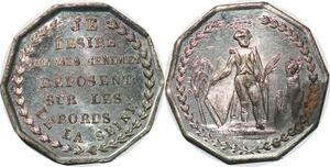 P1350 Jeton France Napoléon I Je désire que mes cendres reposent bords de seine SPL