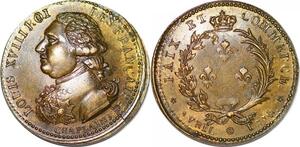 P1352 France Médaille Louis XVIII Paix et commerce Chaplain SPL ->Faire offre