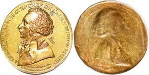 P1366 Rare France Uniface Convention Alexandre Beauharnais général Armée Rhin 1793 SUP