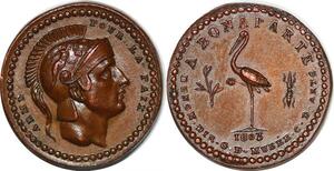 P1368 Inedit !! France Piefort Napoléon Bonaparte Quinaire grue Paix 1803 SPL