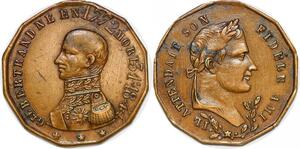 P1371 Rare France Médaille Général Bertrand fidèle ami Napoléon I 1772 1844 ->F offre