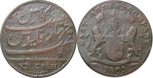 P1394 India British Madras Presidency 20 Cash 1803 -> Faire offre