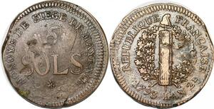 P1402 Germany Siege Mainz Mayence 5 Sols Friedrich Karl Joseph 1793 ->M offer