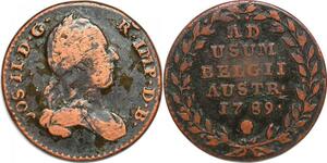 P1416 Austrian Netherlands 2 Liards Joseph II 1789 KM#31 -> Make offer