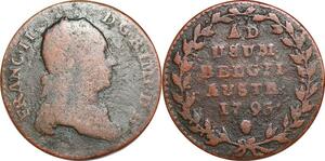 P1418 Austrian Netherlands 2 Liards Franz II 1793 KM#57 -> Make offer