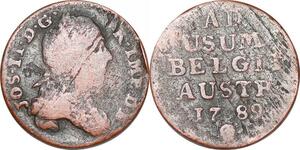 P1424 Austrian Netherlands Liard Joseph II 1789 KM#30 -> Make offer