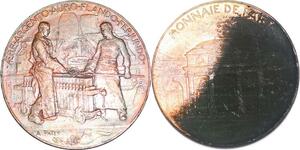P1434 France Médaille Souvenir Exposition Monnaie de Paris Argent & Or ->Faire offre