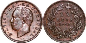 P1439 Portugal 20 Reis Luiz Ier 1883 AU ->Make offer