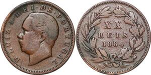 P1440 Portugal 20 Reis Luiz Ier 1884 ->Make offer
