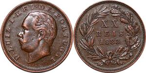 P1442 Portugal 20 Reis Luiz Ier 1883 AU ->Make offer