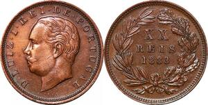 P1443 Portugal 20 Reis Luiz Ier 1883 AU ->Make offer