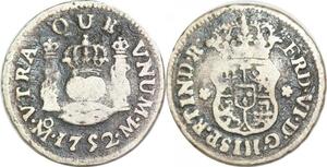 P1488 Mexico 1/2 Real Fernando VI 1752 Mo Mexiko City Silver -> Maker offer