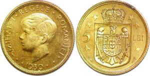 P1503 Romania 5 Lei Mihai I 1930 UNC -> Make offer
