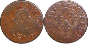 P1530 France Double Tournois Louis XIII 1639 E Tours ->Faire offre