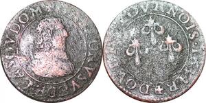 P1532 France Dombes Gaston d'Orléans Double tournois 1634 Trévoux ->Faire offre