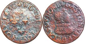 P1537 France Dombes Gaston d'Orléans Double Tournois 1630 Trévoux ->Faire offre