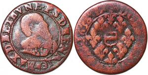 P1557 France Boisbelle Henrichemont  Double Tournois Maximilien Bethune Ier