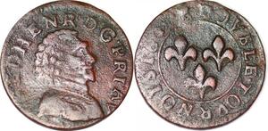 P1560 France Double Tournois Frédéric-Henri de Nassau Orange ->Faire offre