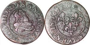 P1562 France Double Tournois Louis XIII 1632 ->Faire offre