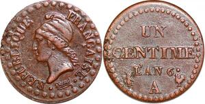 P1575 France Un Centime Dupré an 6 A Paris 36/50 SUP ->Faire offre