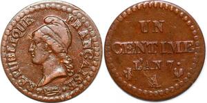 P1587 France Un Centime Dupré an 7 A Paris 36/50 SUP ->Faire offre
