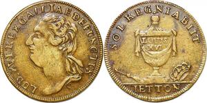 P1620 France Token Louis XVI Sol Regnia biit 1774 1793 - Make offer