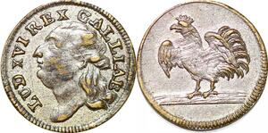 P1626 France Token Louis XVI 1774 1793 Coq Rooster SUP ->Faire offre