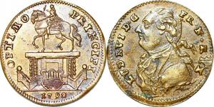 P1630 France Token Jeton Optimo Principi Louis XVI 1792 SUP ->Faire offre