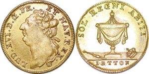 P1638 Jeton Token France Sol Regni Louis XVI 1774 1793 Letton SUP ->Make offer
