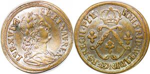 P1645 Jeton Token Louis XV aux