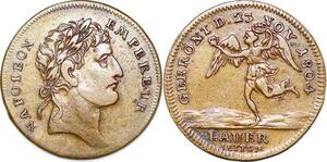 P1646 Jeton France Napoléon Empereur Gerroni 23 Nov 1804 Lauer ->Faire offre