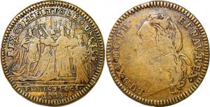 P1656 Jeton France Louis XV Sacre à Reims 1723 ->Faire offre
