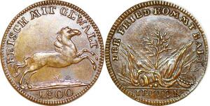 P1658 Token Nurnberg Rechenpfennig 1802 Reich Frisch Mit Gewalt SUP