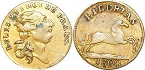 P1659 Jeton Token France Louis XVI Libertas 1800 ->Faire offre