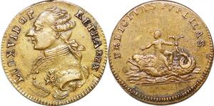 P1660 Jeton Token France Louis XVII Pour le dauphin Louis XVII Felicitas Publicas SUP