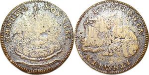 P1671 Jeton France Token Louis XVI Omnibus Non Sibi 1791 Letton -> Make offer