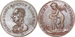 P1691 Medal Friedrich August Koenig Von Sachsen Liebe und Hoffnung AU