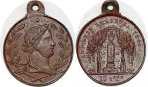 P1732 Médaille Napoléon I er Souvenir Immortel 1840 Retour des centres SUP