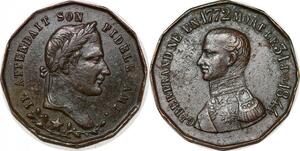 P1737 France Médaille Napoléon Ier Ami Général Bertrand 1772 1844 SUP